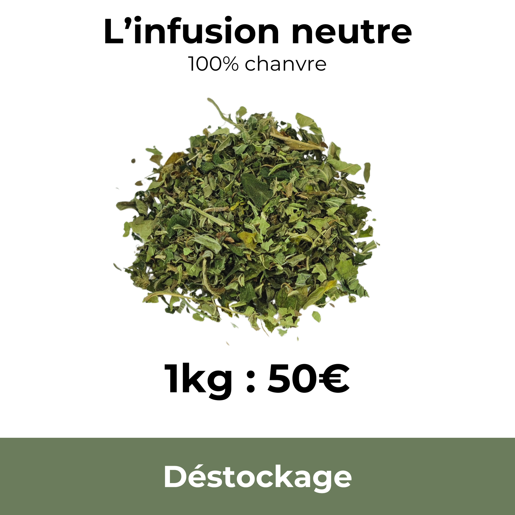 Infusion nature 100% chanvre - 1kg