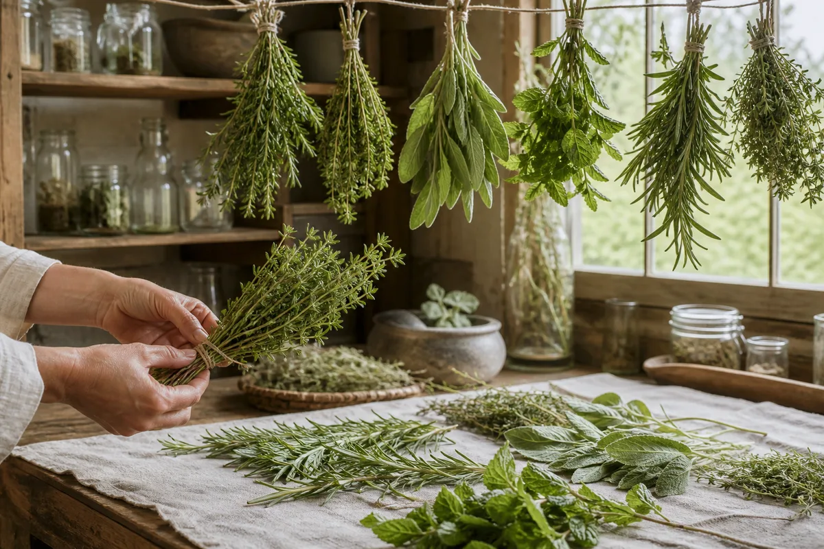 Faire sécher ses plantes aromatiques sans les abîmer